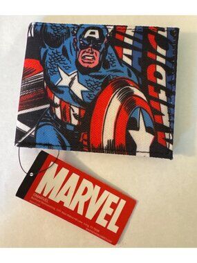 NEW Marvel Captain America Bi-Fold Wallet